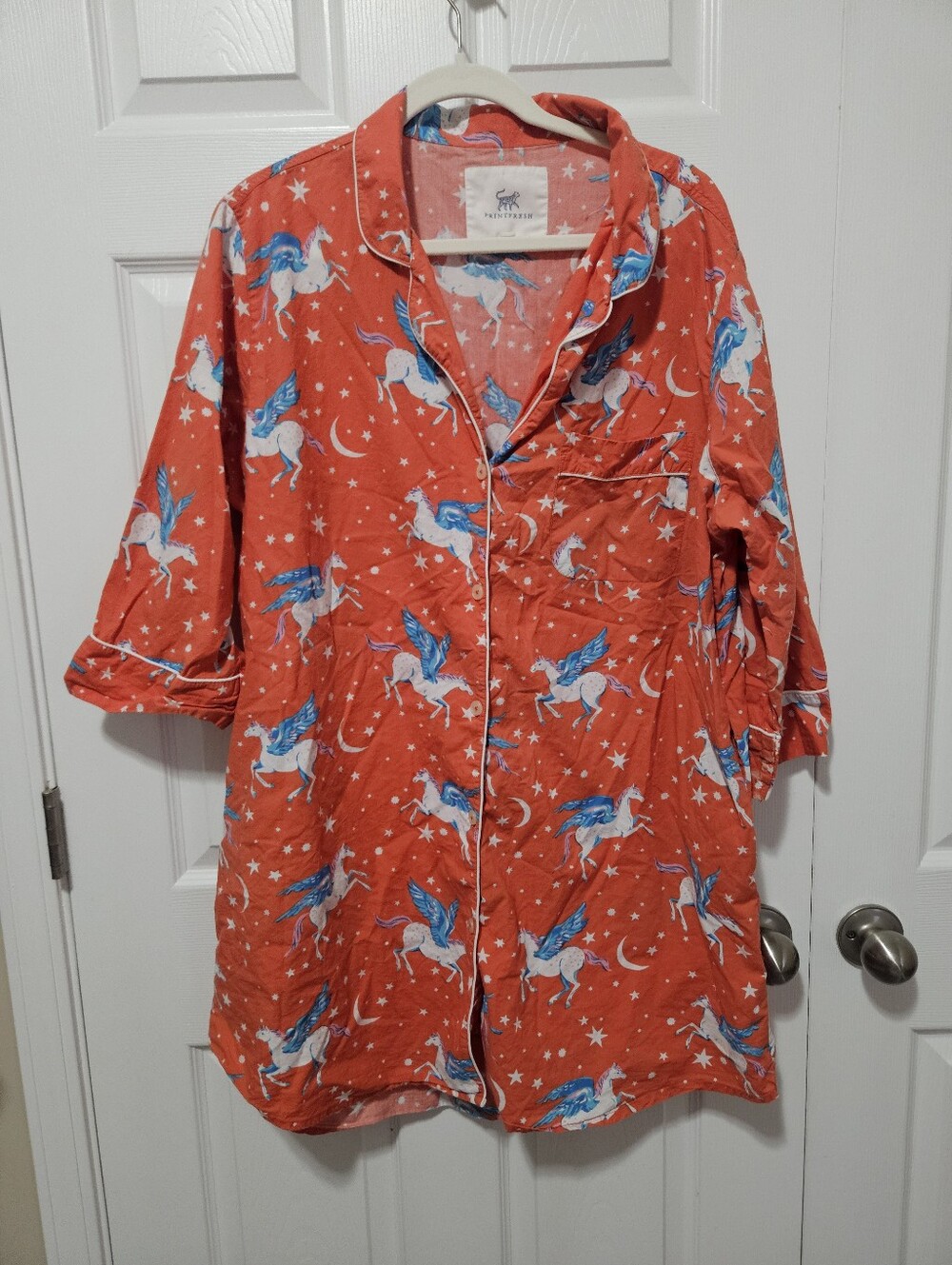 Printfresh Moon Flight Sleep Shirt Nightgown XL